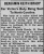 Benjamin Keith Brady Obit